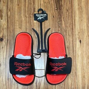 Reebok Kids Slide Sandals - Black and Red